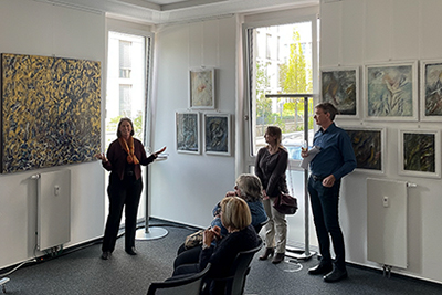 Präsentation einer Ausstellung