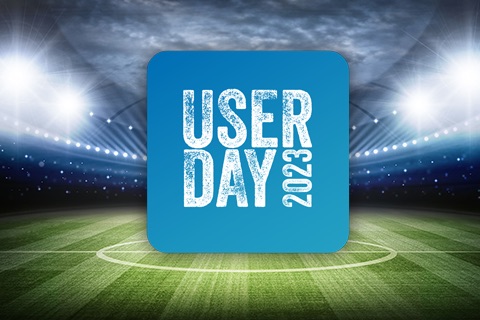 Arena mit Schriftzug UserDay 2023