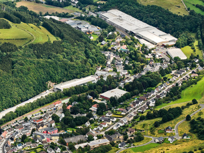 Bild: Das Schoeller Werk aus der Vogelperspektive