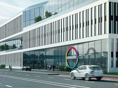 Seitliche Ansicht Sitz Covestro AG